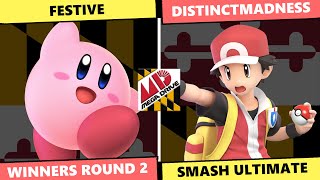 Mega Drive 200 Winners Round 2  Festive Kirby Vs DistinctMadness Pokemon Trainer SSBU [upl. by Esinert]