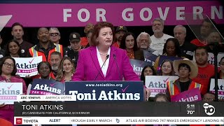 California Senate leader Toni Atkins announces run for governor in 2026 [upl. by Huntley]