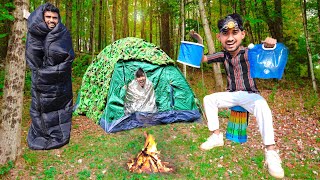 Camping gadgets in deep jungle night survival challenge [upl. by Ahsienaj]