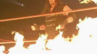 The Undertaker and Kane take part in the first ever Inferno [upl. by Bolme]