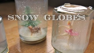 How to Make Snow Globes  Christmas Holiday Craft [upl. by Maleeny]