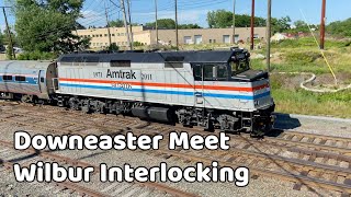 Amtrak Downeaster Meet in North Woburn [upl. by Enrev690]