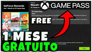 COME RISCATTARE UN MESE GRATUITO DI XBOX GAME PASS SU NVIDIA FACILE E VELOCE  TUTORIAL [upl. by Amoreta]