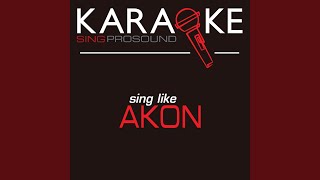 Lonely Karaoke with Background Vocal In the Style of Akon [upl. by Imeon]