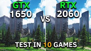 GTX 1650 vs RTX 2060  Test In 10 Games at 1080p  How Big is The Difference [upl. by Htiduj]