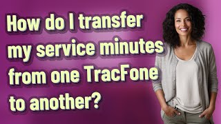 How do I transfer my service minutes from one TracFone to another [upl. by Ahsatal]