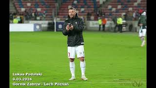 Lukas Podolski 9032024 Górnik Zabrze  Lech Poznań [upl. by Prudy]