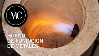 Horno para fundición de metales con quemador Venturi [upl. by Lahcym]