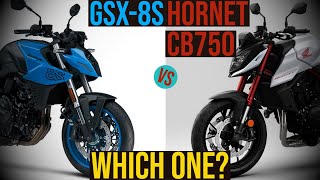 NEW Honda Hornet CB750 vs NEW Suzuki GSX8S  Which One Should You Buy [upl. by Pacien585]