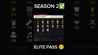 SEASON 2 ELITE PASS 🥺shortstrending freefire [upl. by Pokorny]