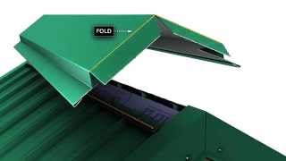 How to install a metal roof ridge cap for Unions MasterRib panel [upl. by Nyvlem]