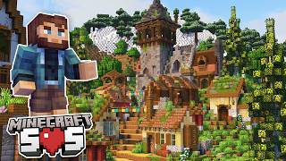 Minecraft SOS  Ep18 LETS BUILD A CASTLE [upl. by Ecallaw]