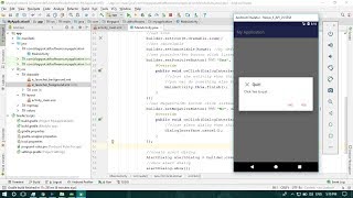 Alert Dialog  Android Studio Tutorial [upl. by Alexio]