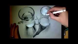 3D Drawing Glass by Jordan Molina [upl. by Chiquita]