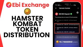 Hamster Kombat Token Distribution To Ebi Exchange  Ebi DEX Deposit For HMSTR [upl. by Nosrak333]