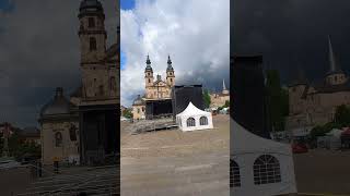 Ein Blick auf den Domplatz Fulda am Vormittag vor dem ersten Konzert 2024 [upl. by Hardy]