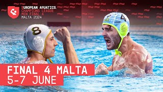 Water Polo Champions League Final 4 Malta 2024 Promo  European Aquatics [upl. by Coltin754]