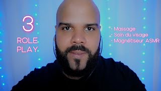 ASMR 3 Minis Rôles Play 🎬  Massage Soin du visage Magnétiseur ASMR  😴 [upl. by Auhso]