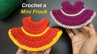 Crochet a Mini Frock  Crochet Tutorial [upl. by Holmen]