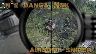 danga NSK airsoft sniper 2 scope cam in da forest [upl. by Annalise373]