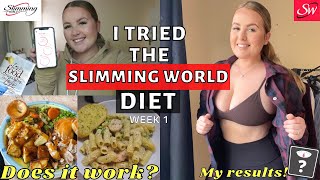 I tried the SLIMMING WORLD DIET WOW Does it work Week 1 results [upl. by Atekin]