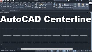 How to Draw Center line in AutoCAD [upl. by Ronna]