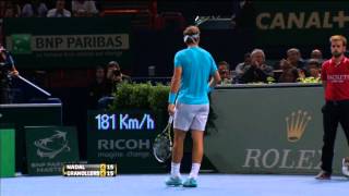 BNP Paribas Masters 2013 Rafael Nadal Hot Shot [upl. by Kasevich544]