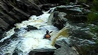 Kayaking Rodeo Falls on the Upper Shoalhaven River  River right line [upl. by Rosina]