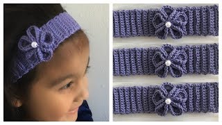 CROCHET Diadema Tejida Para Niña y Todas las Edades💓 [upl. by Hgielac]