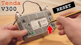 Tenda V300 Modem Router VDSL2 • Factory Reset [upl. by Beshore507]