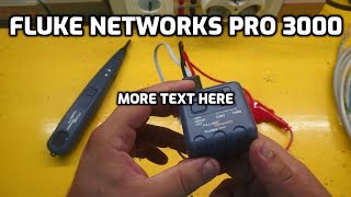 Fluke networks PRO 3000 [upl. by Nevil222]