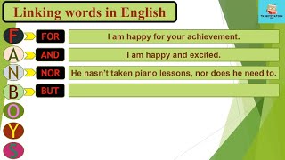 Linking Words for Kids  Linking Words in English  ConceptsExamplesUsages  English Grammar [upl. by Oisangi600]