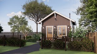 30 sqm Charming 5x6 m Tiny House Design 16x19 [upl. by Nappie]