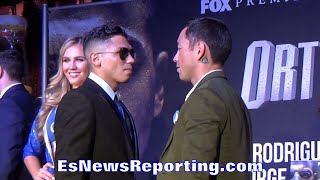 Fernando Montiel vs Jorge Lara FACE OFF  EsNews Boxing [upl. by Einnep]