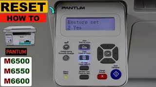 Pantum Printer M6500 M6550 M6600 Reset Settings [upl. by Erdreid439]