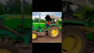 Stree 2 new song John Deere tractor full power tractor pulling short videoyoutubeshorts viralshort [upl. by Nyrad]