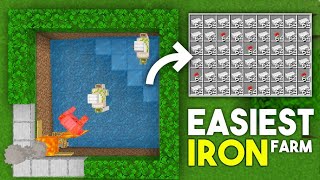 Best Iron Farm for Minecraft Pocket editionBedrock edition [upl. by Hera]