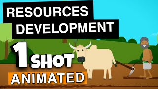 Resources amp development ONE SHOT ANIMATION  Class 10 geography chapter 1 NCERT padhleakshay [upl. by Lyndsie744]