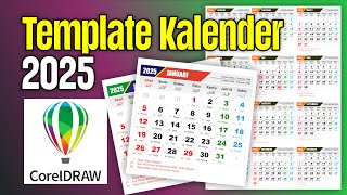 Template Kalender 2025 cdr [upl. by Fishbein]