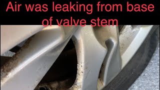 Valve stem repair without taking tire off the rim [upl. by Keener]