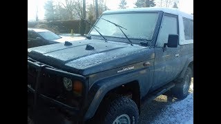 Cold Start  12C  Toyota Land Cruiser Special 1988 LJ73 24Diesel [upl. by Ahsiemak]