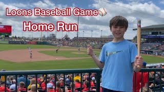 Loons Baseball Game Home Run 2024 [upl. by Balfour]