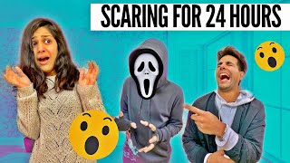 Scaring My Brother amp Sister for 24 Hours  Rimorav Vlogs [upl. by Bekaj]