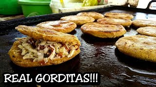 BEST Mexican Street Food  Gorditas And Migadas at a local street stand [upl. by Ever]