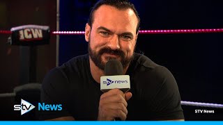 In full WWE star Drew McIntyre returns to scotland for clashatthecastle interview wrestling [upl. by Winnifred749]