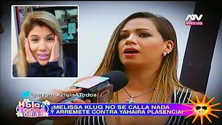 HOLA A TODOS 040316 MELISSA KLUG HABLA DE SU ACUERDO CON FARFÁN Y ARREMETE CONTRA YAHAIRA [upl. by Goldshell]