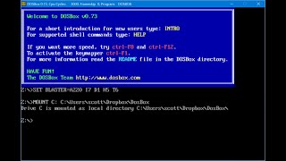 Installing DOSBOX Emulator Notepad Mounting Assembly foldermasm link debug [upl. by Ymas]