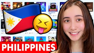 Playing PHILIPPINES Games in Roblox… [upl. by Fabri563]