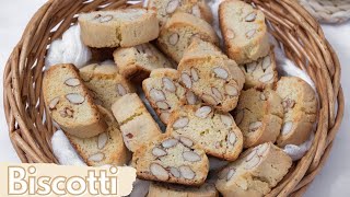 Italian Almond Biscotti Recipe  CANTUCCI [upl. by Katerine]