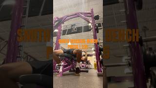 💫 SMITH Machine Bench for 225 is moving EASY 🪩 fitness fypシ゚viral reps instrumental [upl. by Uol]